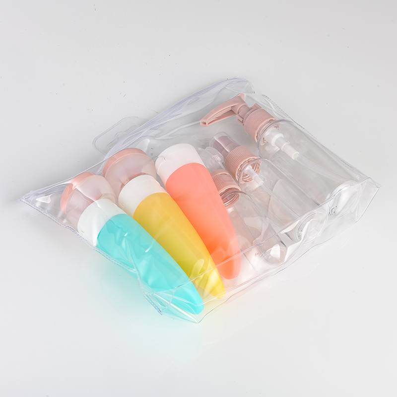 Tsa Approved Plastic Product Cosmetic Packaging Box Ready-to-Go Travel Set 30ml 40ml Travel Size Bottles for Toner Perfume Shampoo Face Wash on-The-Go Packaging