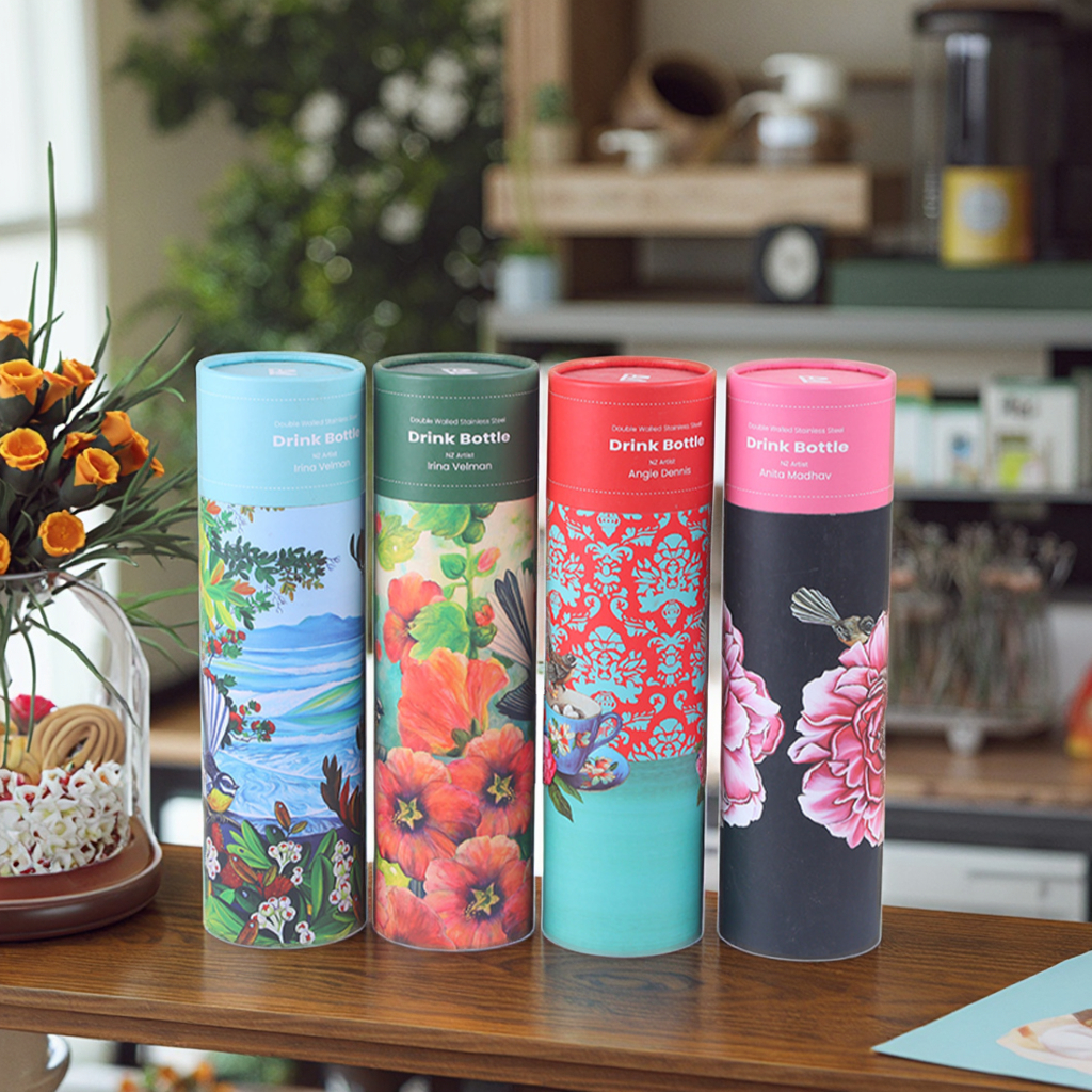 Custom Biodegradable Coffee &amp; Food Packaging Tube Drink Bottle Cardboard Container Paper Tube Packaging