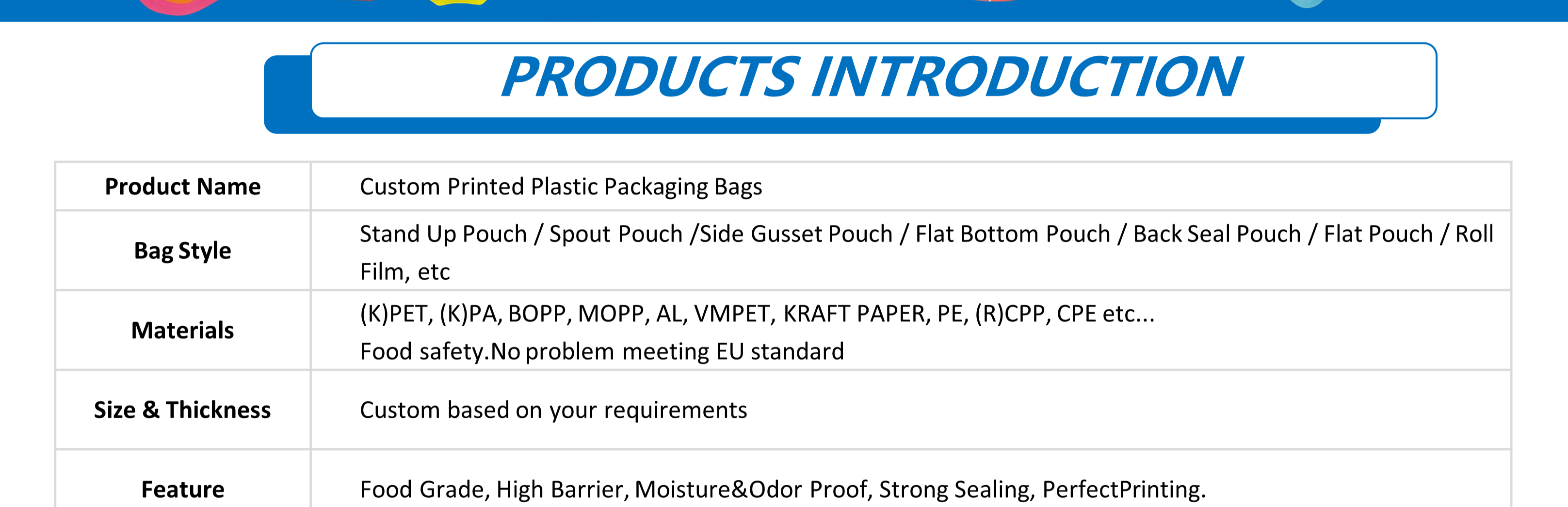 Small Aluminum Foil Pouch