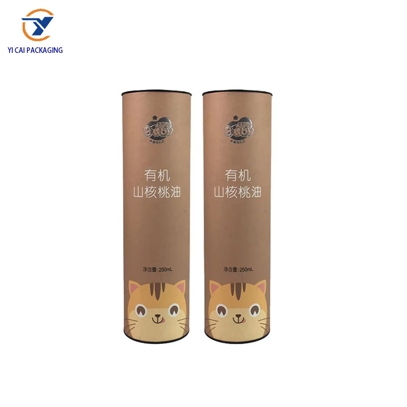 Environmental protection Iron Lid Paper Tube Red Wine Food Cup Clothes Packaging Tube Tea Food Packaging Tube Box