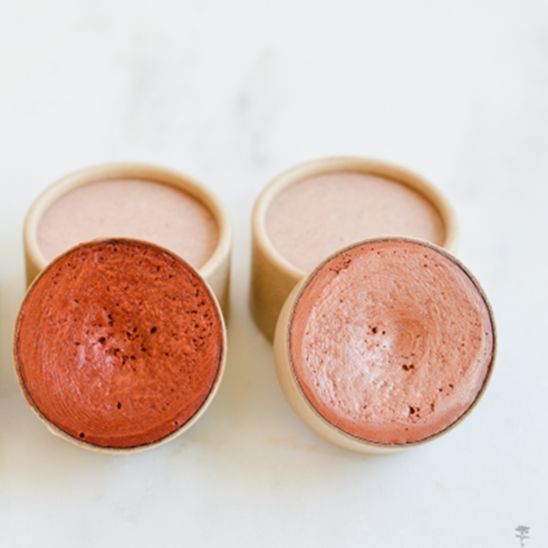 100% Natural Food Grade 30g Lip Balm Packaging Cardboard Paper Jars Solid Perfume Packaging Brown Kraft Round Shape Box