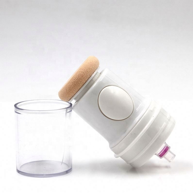 Plastic Concealer Packaging 45ml Airless Type Plastic Liquid Foundation Bottle With Sponge