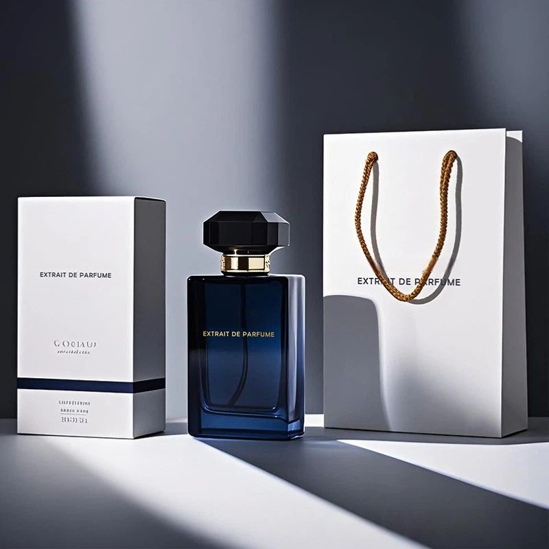 Elegant Luxury Perfume Bottles Travel Size Perfume Bottle Gradient Color Empty Perfume Bottle with Box and Bag Packaging