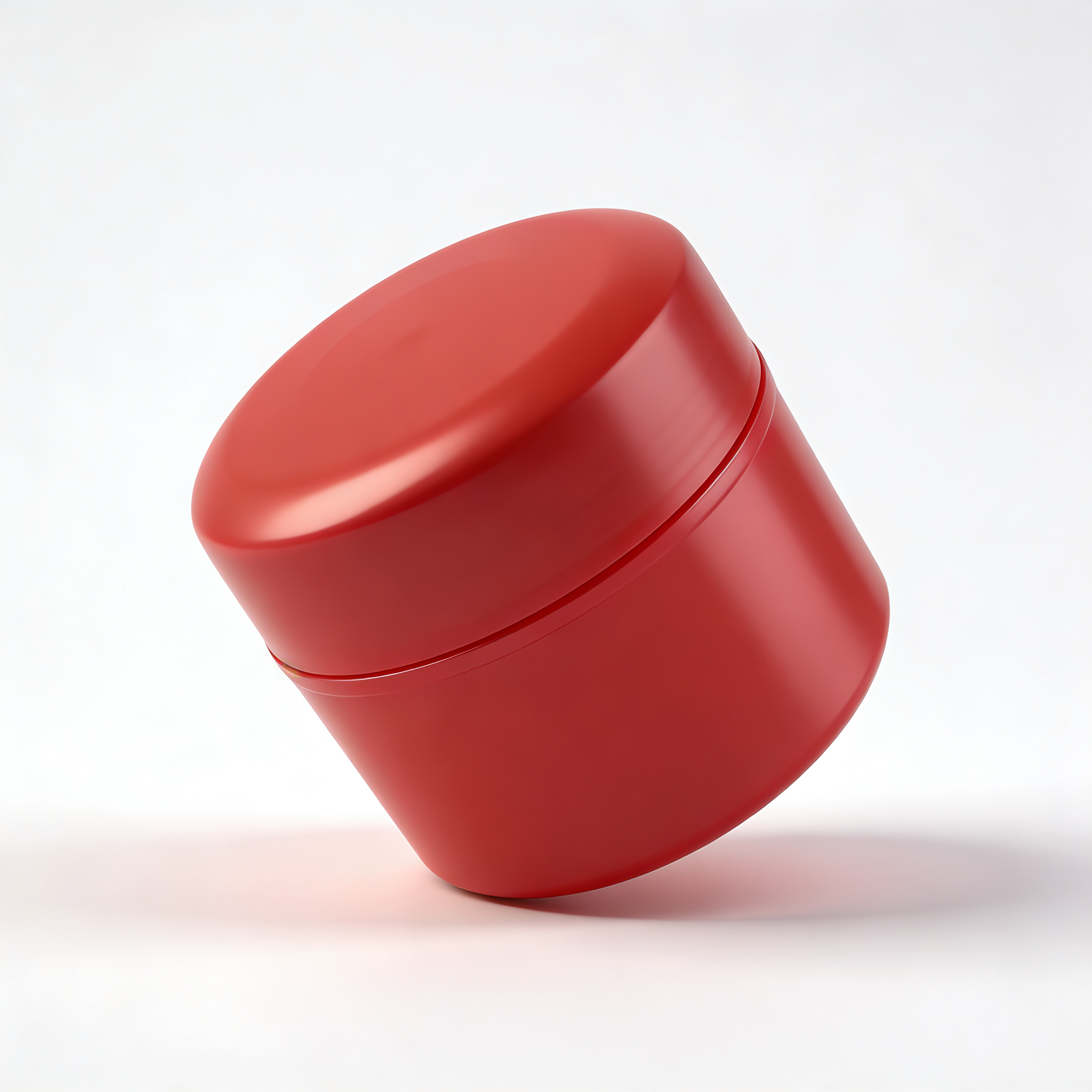 Packaging Printing Plastic Packaging Cosmetics Trendy Bold Matte Red 220ml PET Plastic Jar Skincare Cosmetic Home Storage Use