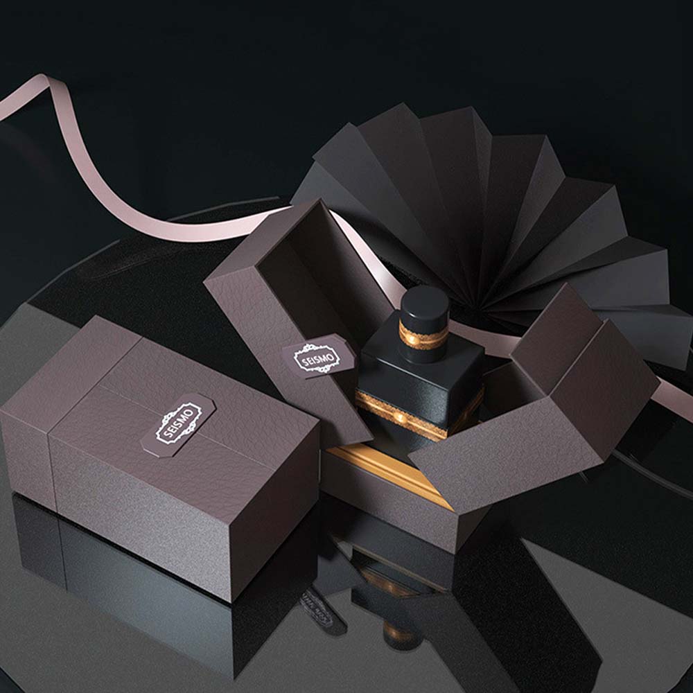 Custom Luxury Perfume Box with Matt Lamination Embossing Luxury Paper Tray Custom Size Made Cardboard Art Paper for Candle Use