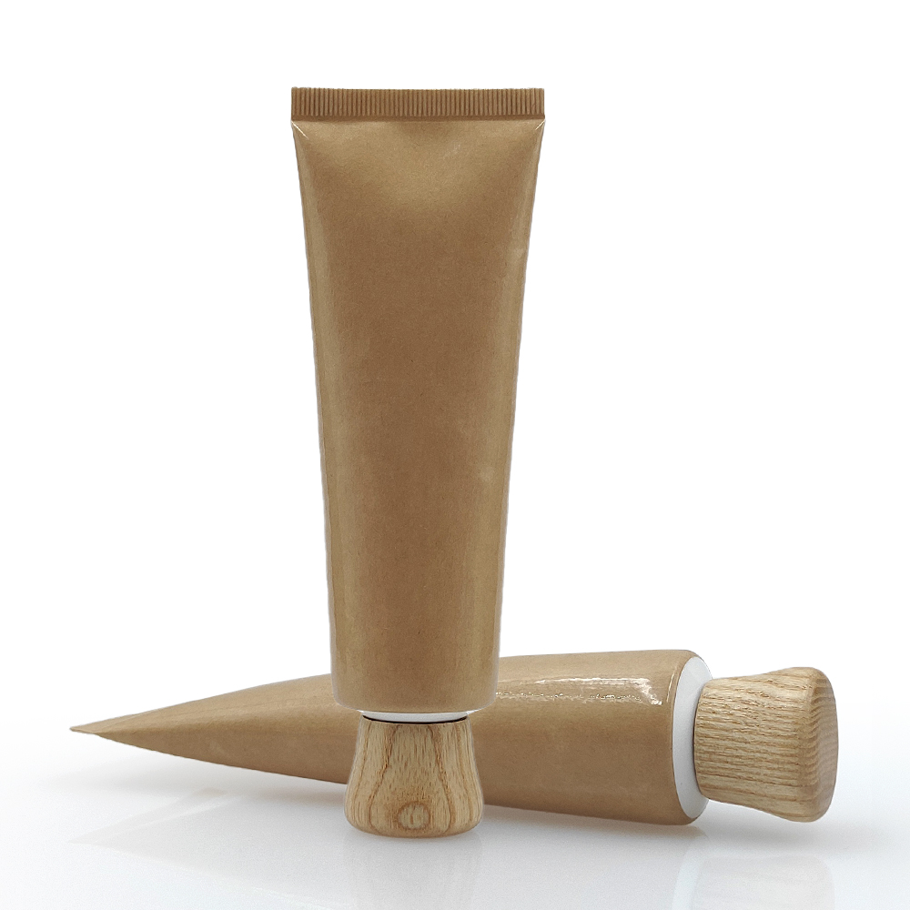 Eco Friendly Biodegradable Paper Squeeze Sunscreen Hand Cream Plastic Lotion Cosmetic Tube Packaging