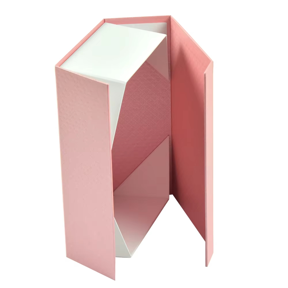 Big Logo Folding Collapsible Cardboard Baby Black Luxury Gift Packaging Rigid Magnetic Paper Boxes with Lid for Small Business