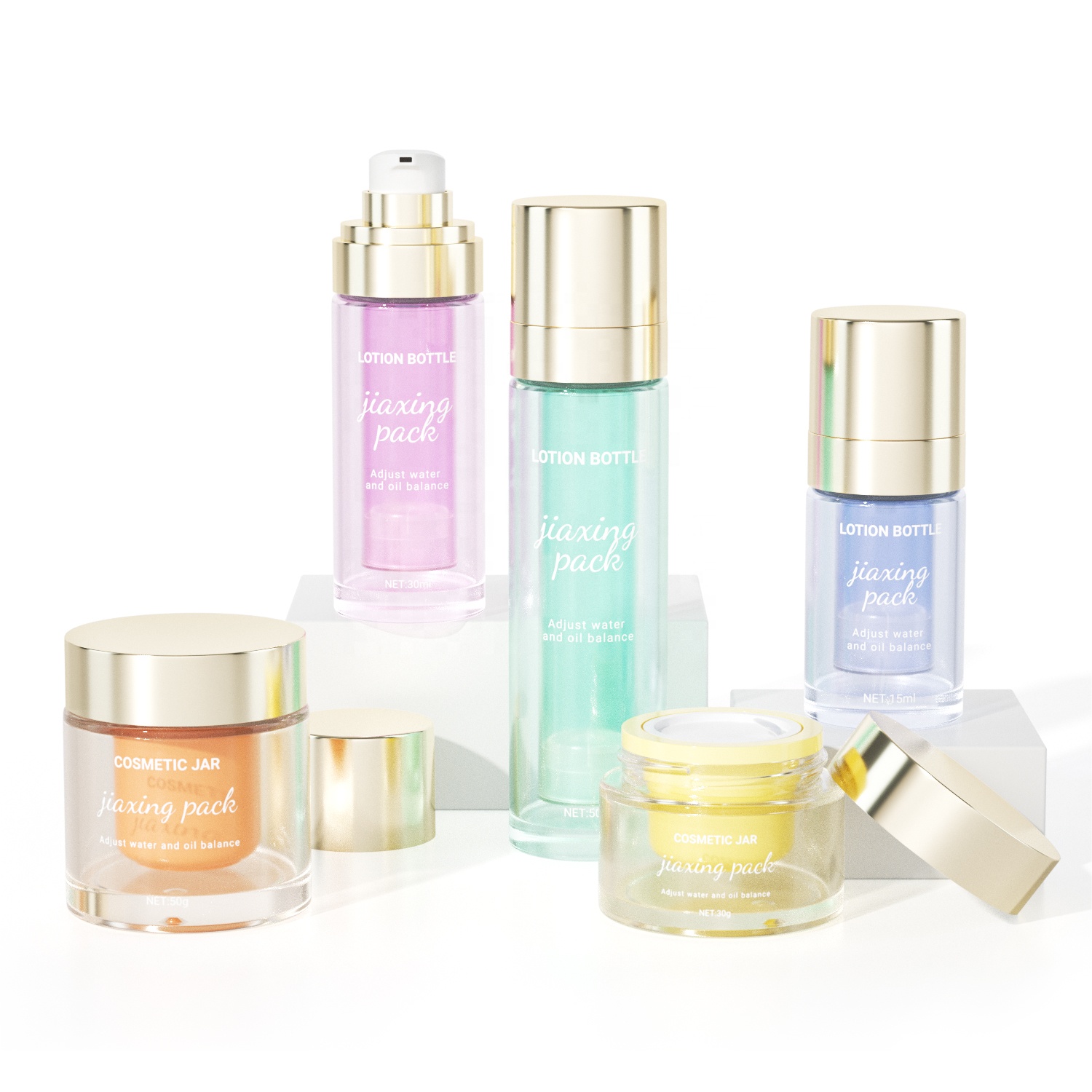 Cosmetic Replaceable Airless Pump Sunscreen Lotion Bottle 15ml 30ml 50ml Eye Bb Cream Airless Bottle Refillable Cosmetic Jar