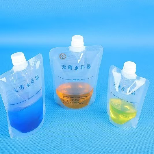Custom PE Stand-up Spout Doypack Pouch Heat Seal Gravure Printing Moisture Proof Liquid Packaging for Medical Use