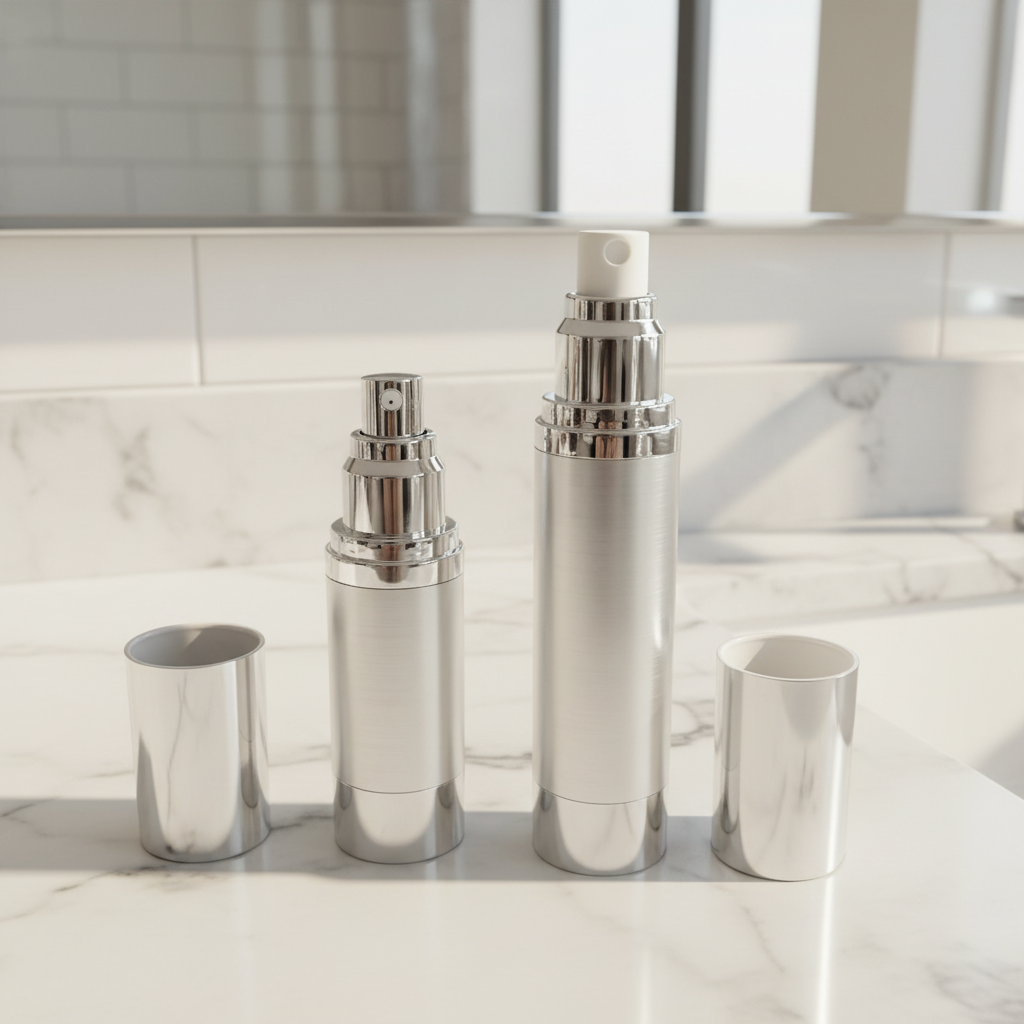 Luxury Airless Lotion Bottle Elegant Design 15ml 20ml 30ml Factory Direct Luxury Plastic Cosmetic Container Refillable PP