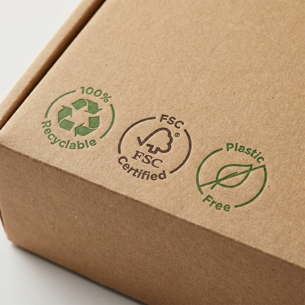 Eco Friendly Custom Christmas Gift Box | Biodegradable Kraft Paper Packaging for Wine, Cosmetic &amp; Electronics | Recyclable