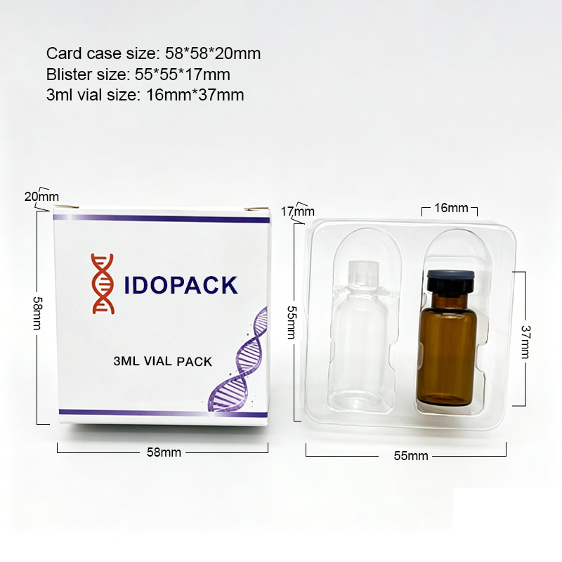 Wholesale Private Label Phia Vial Glossy Paper Boxes 2ml 3ml 10ml Vial Box Packaging