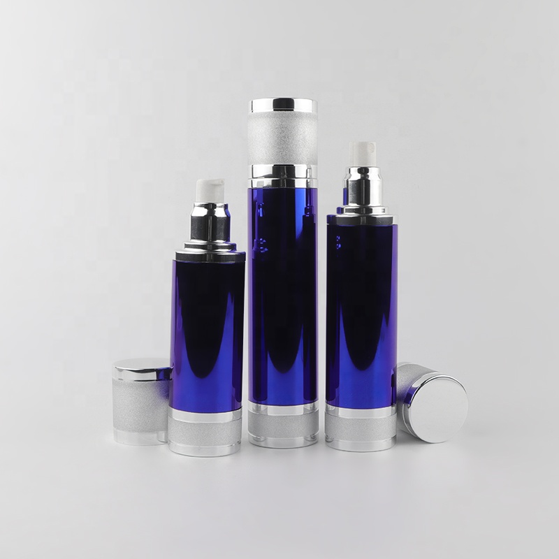 100MLluxury Silver Gold Aluminum Cosmetic Spray Airless Dispenser Pump Plastic Bottle80ml100ml120ml