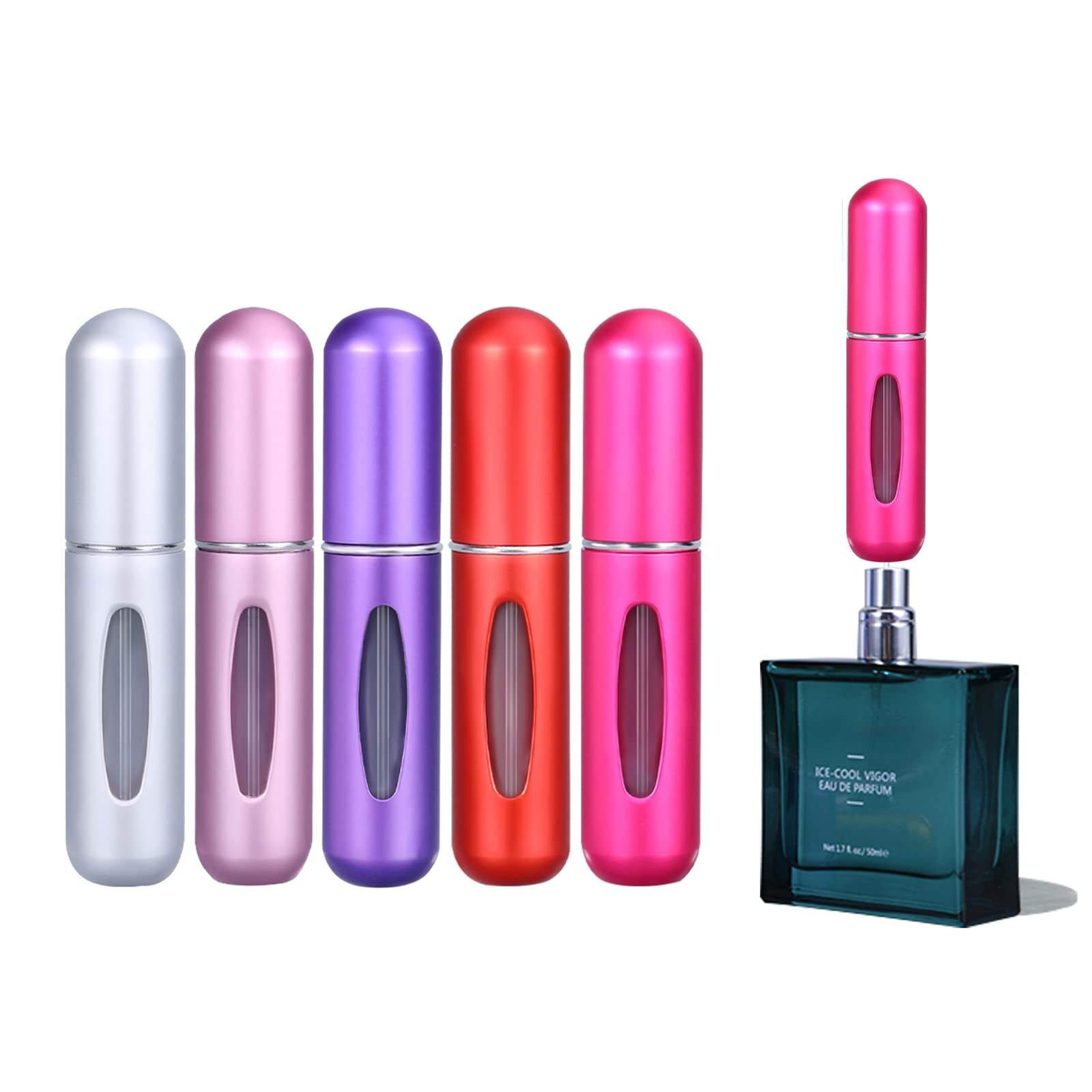 5ml 8ml Perfume Atomizer Portable Liquid Container for Cosmetics Traveling Mini Aluminum Spray Alcochol Empty Refillable Bottle