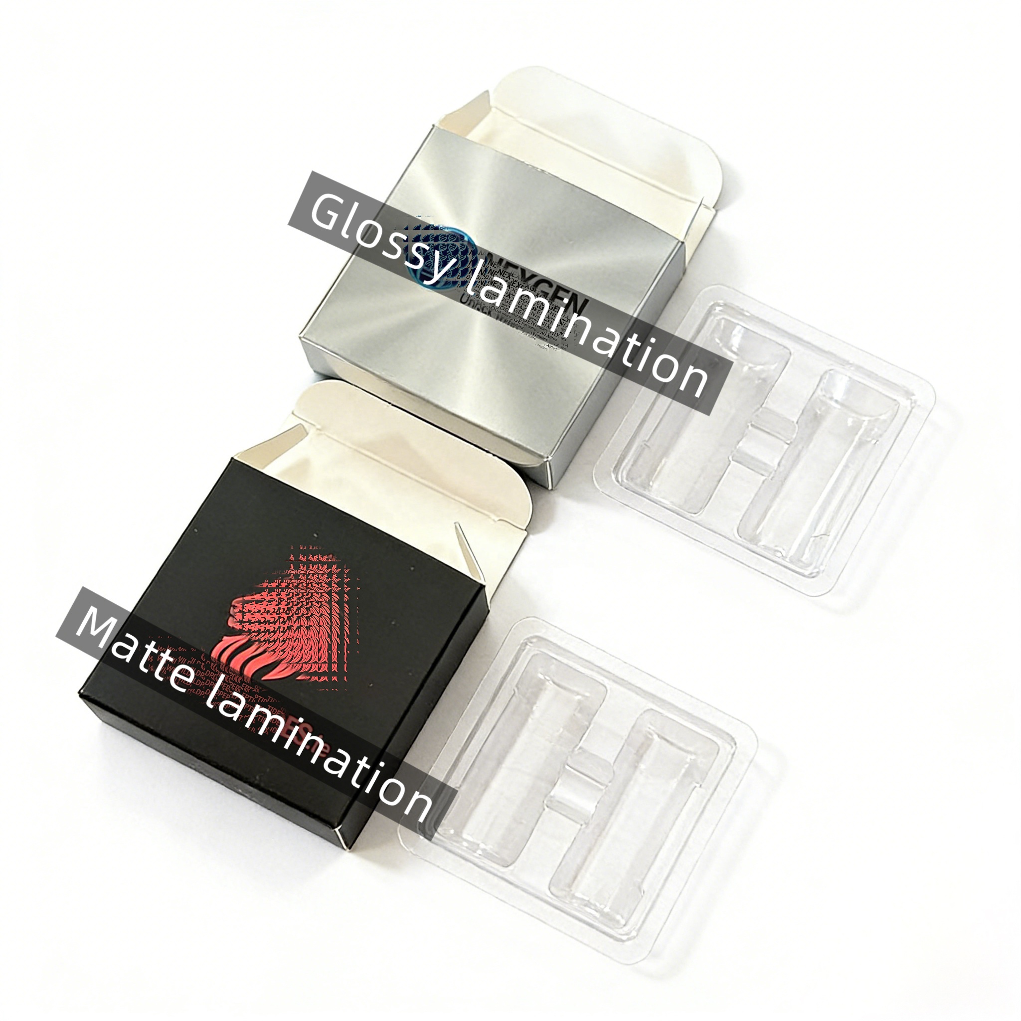 Wholesale Private Label Vial Packaging Box with Tray for 3ml 5ml 10 ml Vials