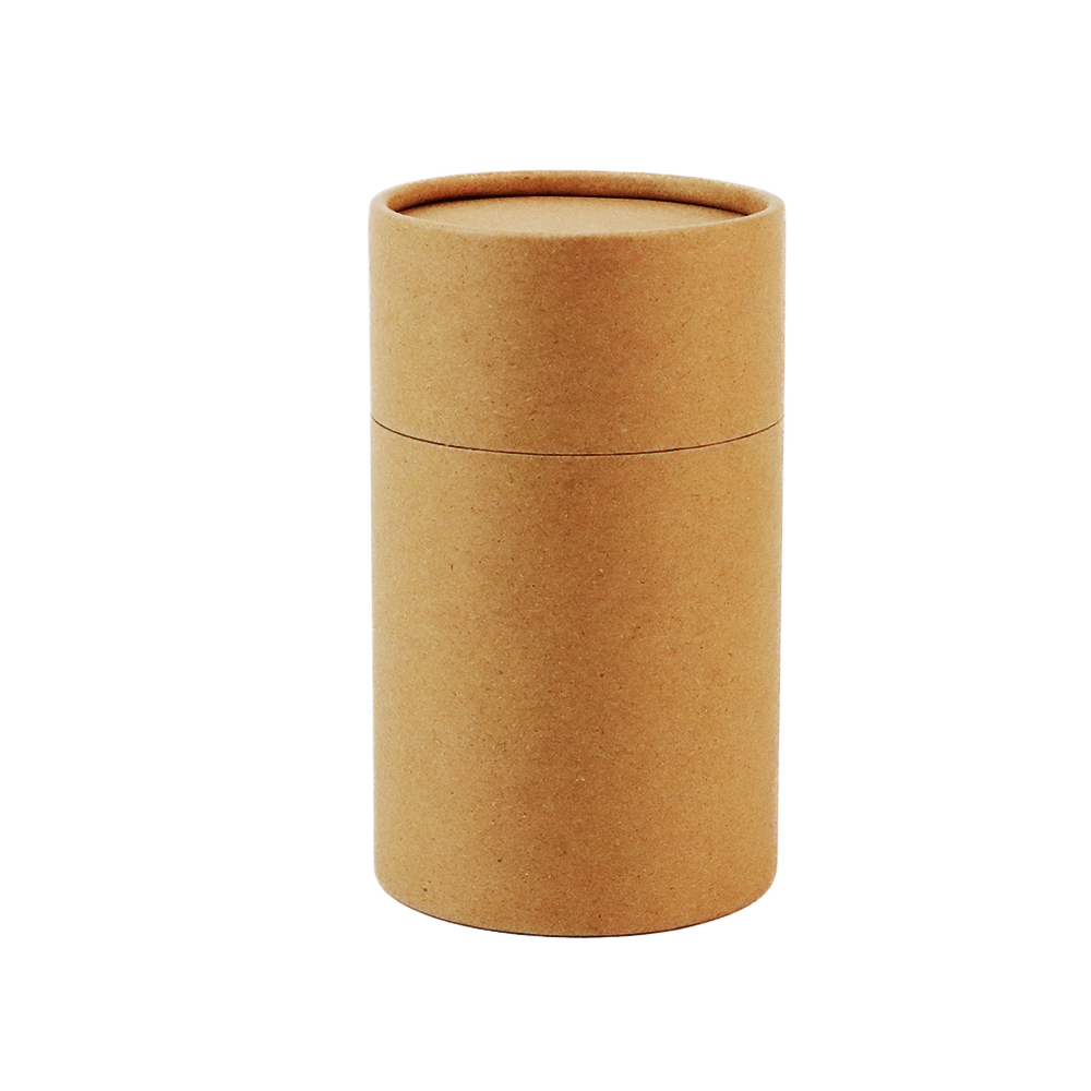 Wholesale Food Grade Tea Kraft Paper Tube Packaging Airtight With Aluminum Inside Custom Craft Coffee Paper Tubes Packaging
