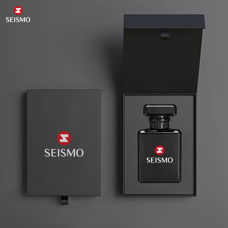 Custom Luxury Rigid Paper Magnetic Closure Mdf Book Shaped Style Scent Empty Perfume Gift Packaging Box
