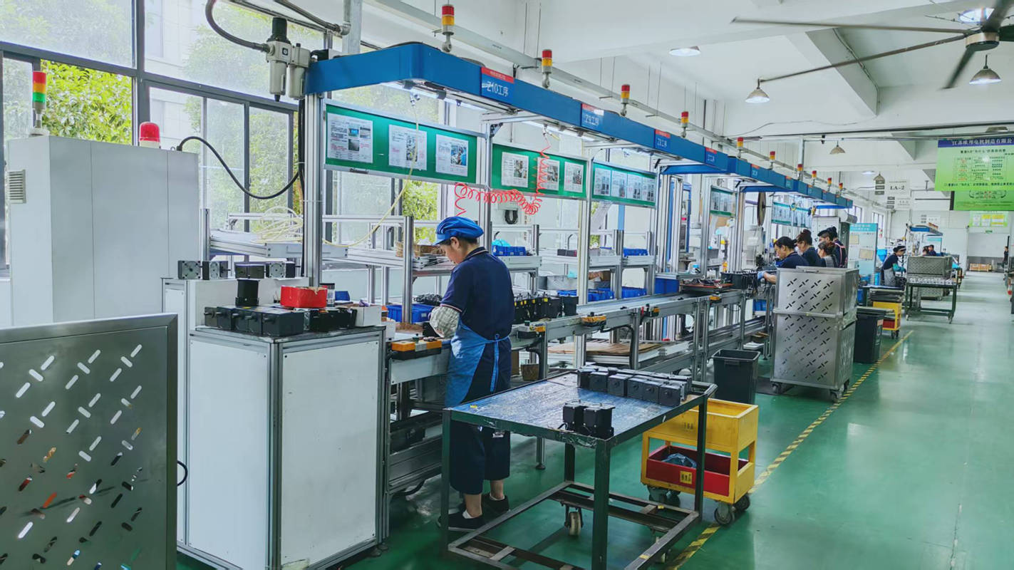 Boxtop Assembly Line 1 — full production line for precision motor and gearbox units