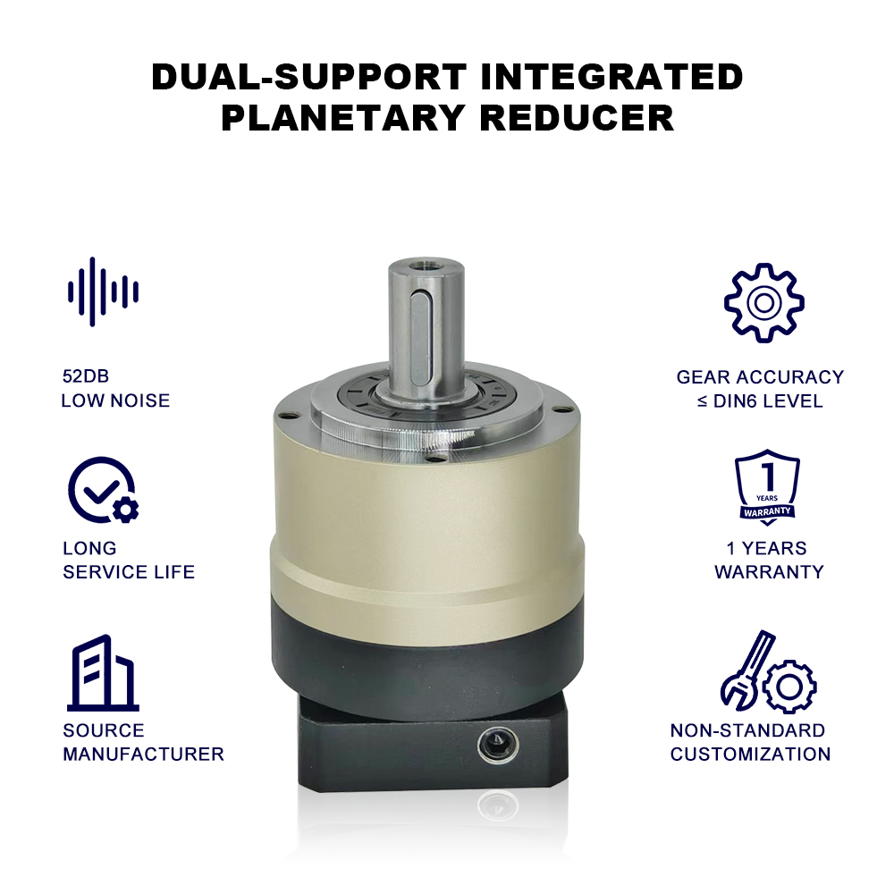 TQG High Precision Planetary Helical Gearing Reducer with Hollow Shaft 10:1 Ratio 14-2000Nm Torque Customizable OEM/OBM Support