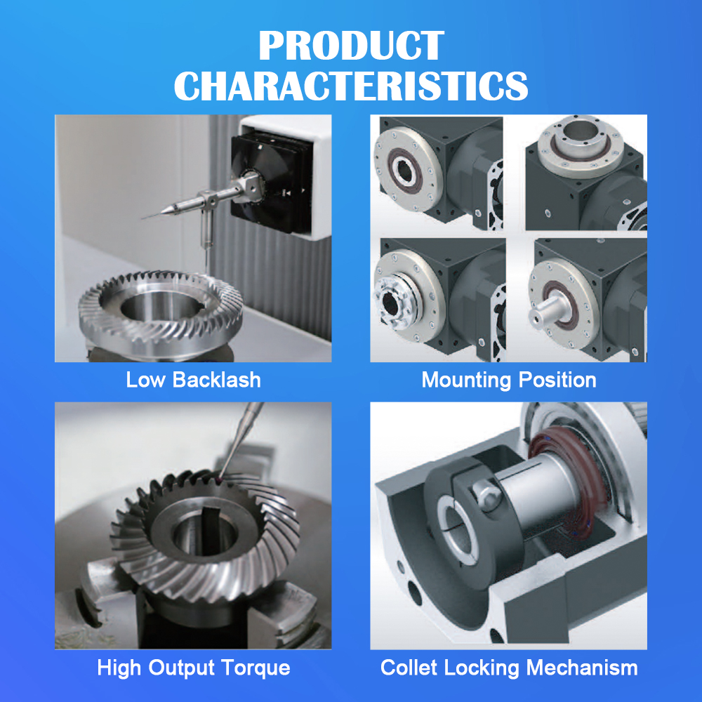 High-Torque Classic Planetary Gearbox with CCW Input Used for Screw Lifting Platform Bevel Gearbox Type for Steering