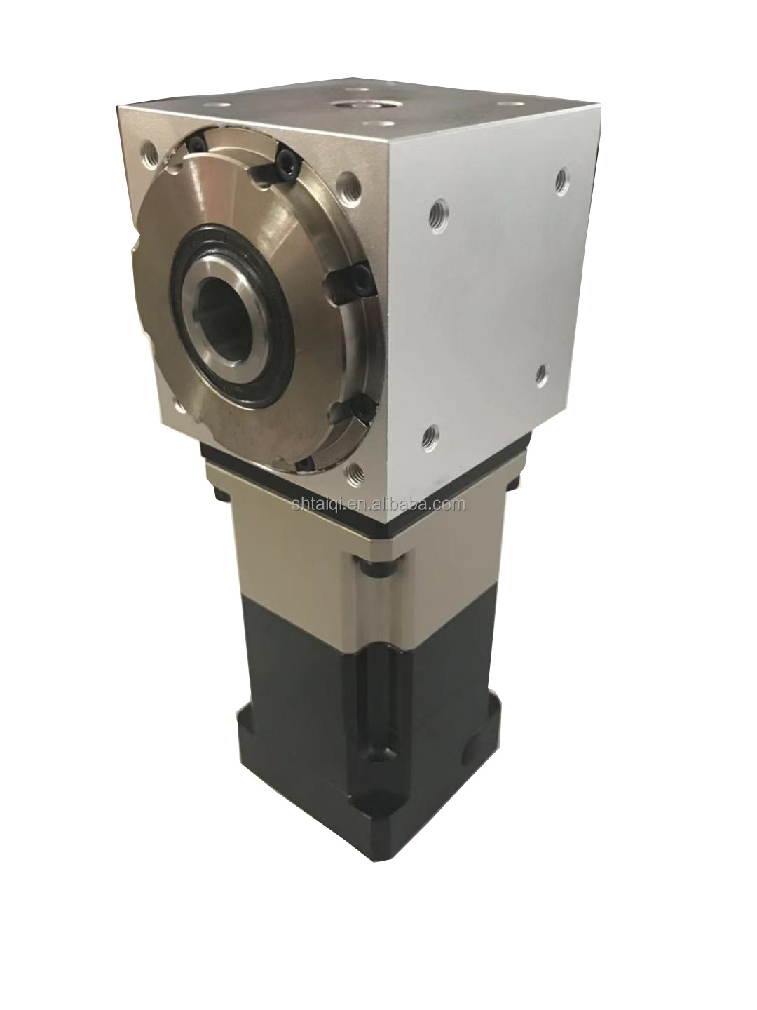 TQG Right Angle 10:1 Gearbox 90 Degree Spiral Bevel Speed Reducers Compact Flange Mounted for Machine Tools Model