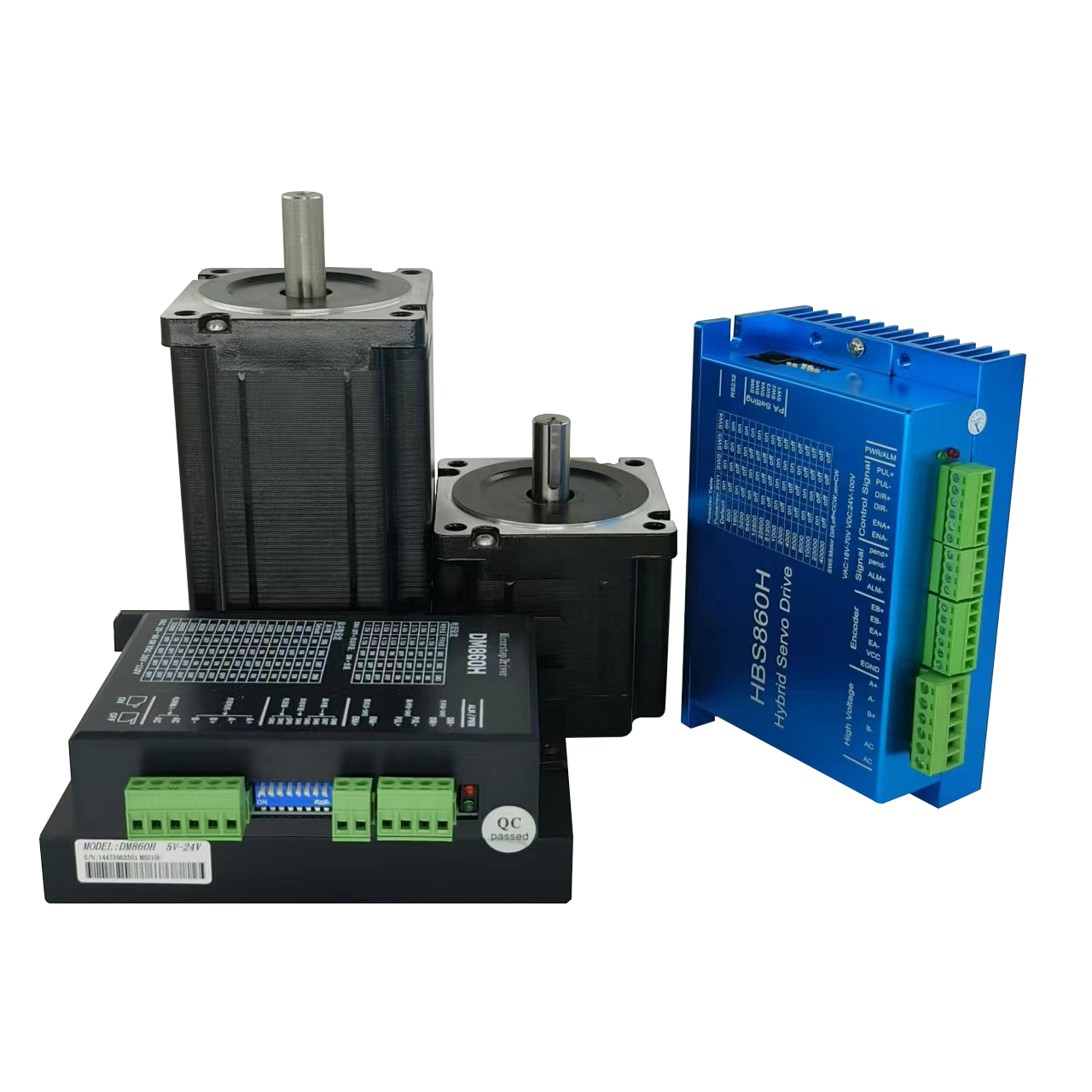 Hot Sale 86mm Two-Phase Hybrid Open-Loop Stepper Motor Single Shaft Nema 34 B Insulation Class 130 Degrees Celsius
