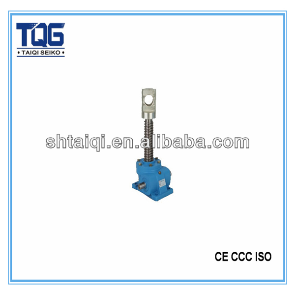 TQG SWL Series Motorized Worm Screw Jack Electric Steel/Cast Iron 4-50:1 Ratio ISO9001 CE CCC Certified