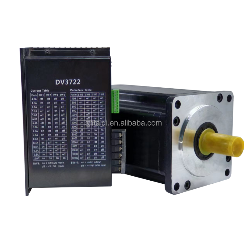 3 Phase 1.2 Degree 130mm Frame Nema52 Hybrid Stepper Motor and Drive Kit