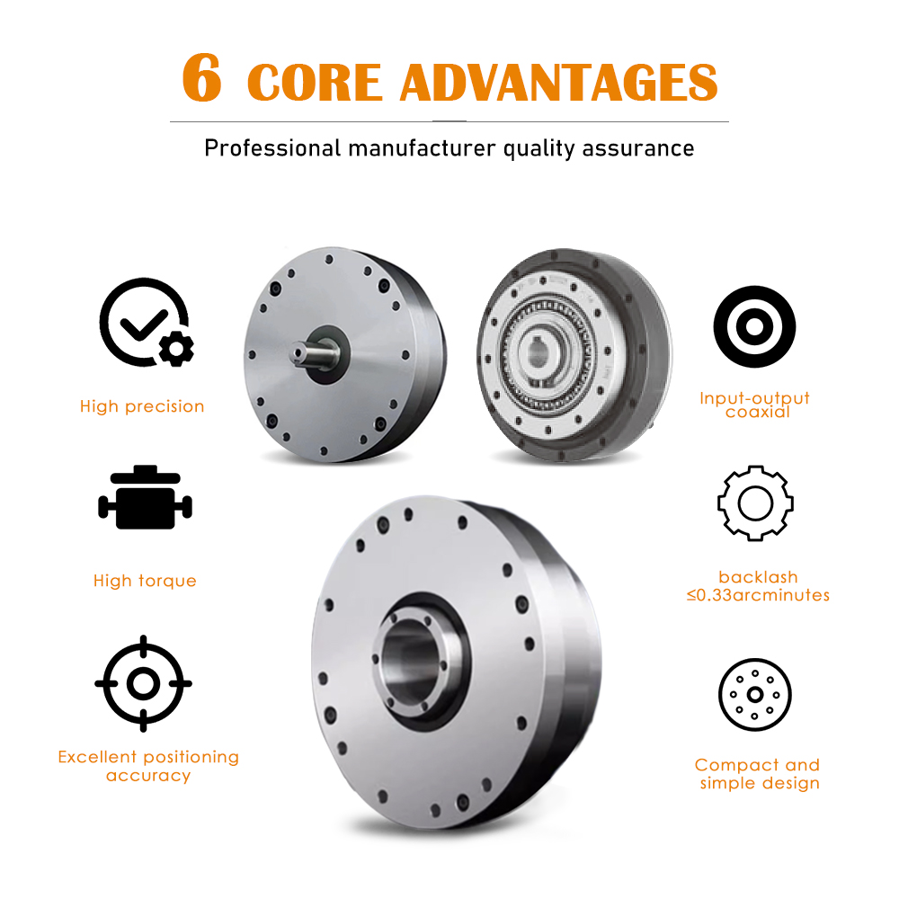 Harmonic Drive Reducer SHG-25-50-2UH Transmission Gear Speed Reducer Compact Structure Small Size Harmonic Gearbox ODM 1 10:1