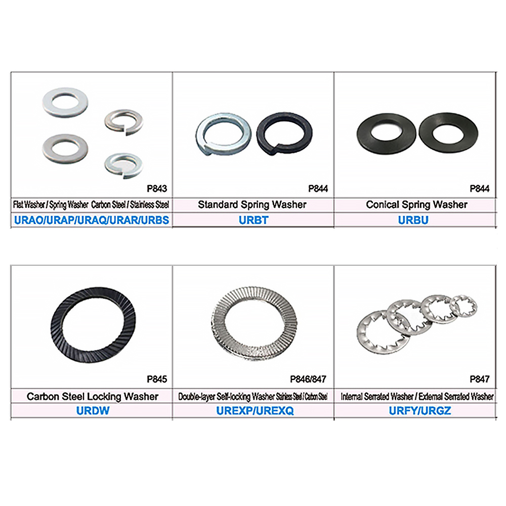 Stainless Steel Split Black Finish Polished Surface Gear Core Spring Washer Gasket O Ring