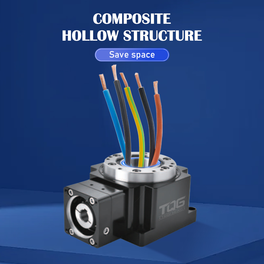 Precision Planetary Gearbox Hypo Gear Hollow Rotary Platform Stainless Steel 20:1 Reduction Ratio IP50 Protection Electronic TQG