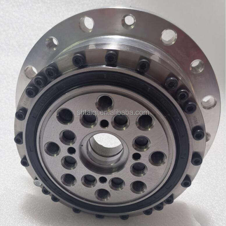 TQG High Quality Silver Stainless Steel Zero Backlash Harmonic Gearbox Reducer 20:1 Ratio T Slot Speed Helical Bevel Mini 1 Year