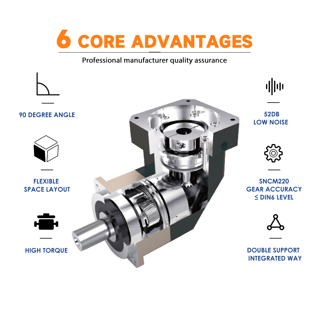 Planetary Reducer Gearbox High Torque Low Noise Alloy Steel 10:1 Ratio 90%-97% Efficiency PAR Series TQG Brand OEM Customizable