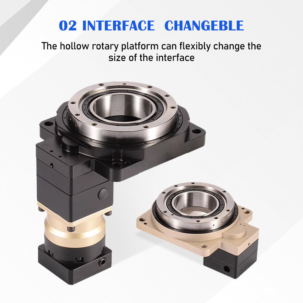 Space-Saving DG Hollow Rotary Actuator Planetary Gearbox Stainless Steel High Efficiency 20:1 Reduction Ratio CE ISO Certified