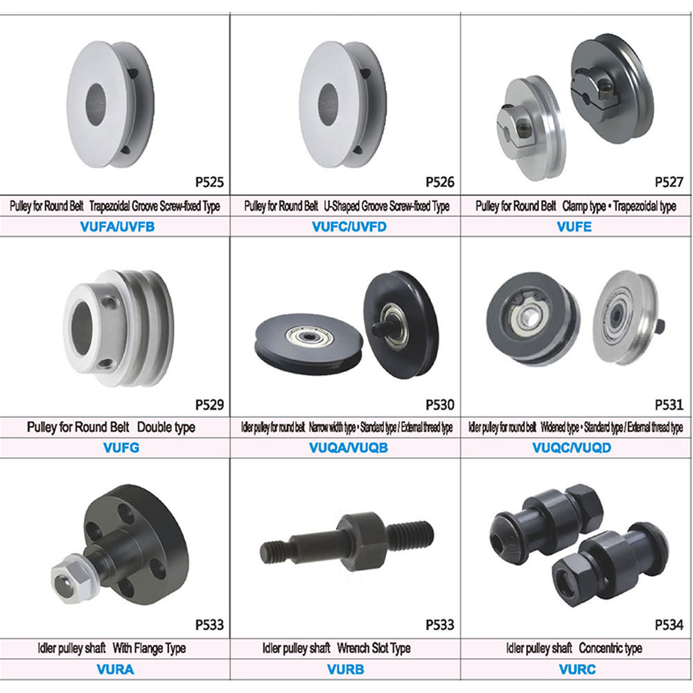 High Quality V-Belt Round Belt Idler Pulleys CNC Machined in Stainless Steel