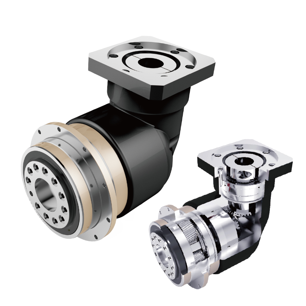 OEM/ODM TQG EVT Series Planetary & Bevel Gearbox Servo Motor Reducer with IP65 4-100 Ratio 1 HP Output Hub