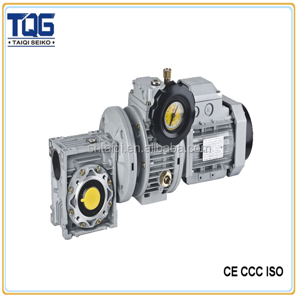 TQG NMRV030 Small Worm Gearbox Steel/Cast Iron Transmission Ratio 7.5-100 GBT3~6 Precision 750~3000 RPM