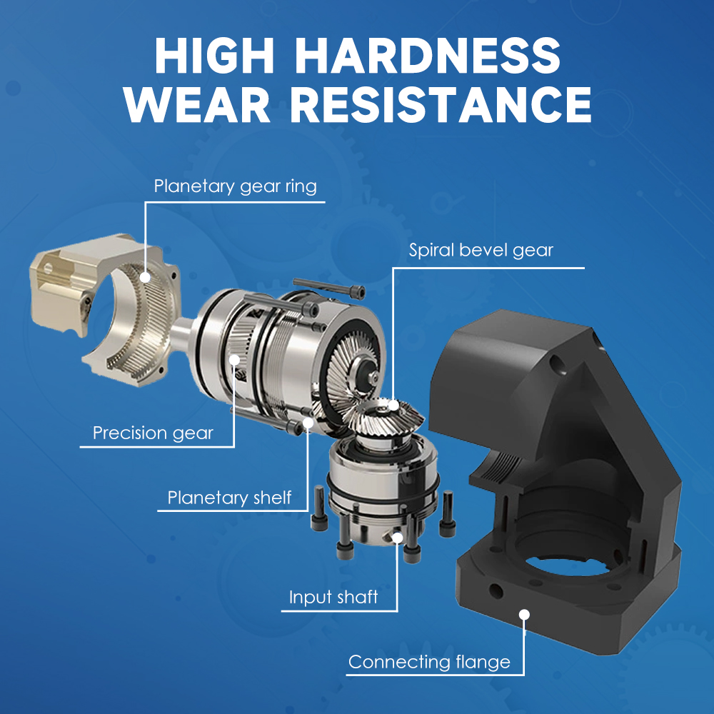 Planetary Reducer Gearbox High Torque Low Noise Alloy Steel 10:1 Ratio 90%-97% Efficiency PAR Series TQG Brand OEM Customizable
