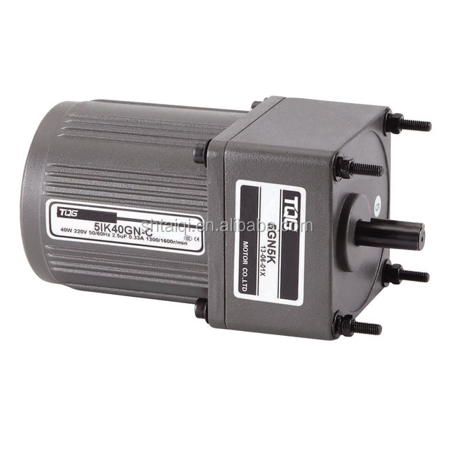 TQG Factory Outlet 70*70mm Frame Size 15W Single Phase 220V Gearmotor 3000 RPM Reductor Aluminum/Iron Housing IE3 Efficiency