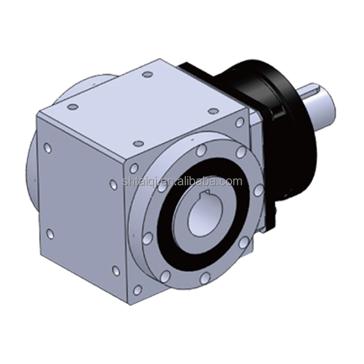 PT-CR Hollow Shaft Steering Gearbox with Keyway Spiral Bevel Right Angle 20:1 Reduction Ratio 30-600Nm Output Torque