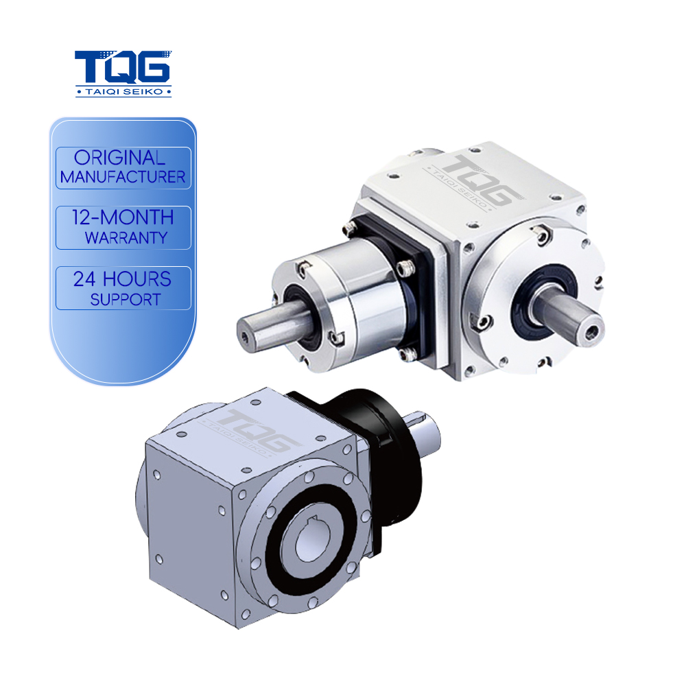 High-Torque Low-Backlash Planetary Three-Axis Helical Bevel Gear Right-Angle Flange-Mounted 10:1 Ratio Industrial Reducer