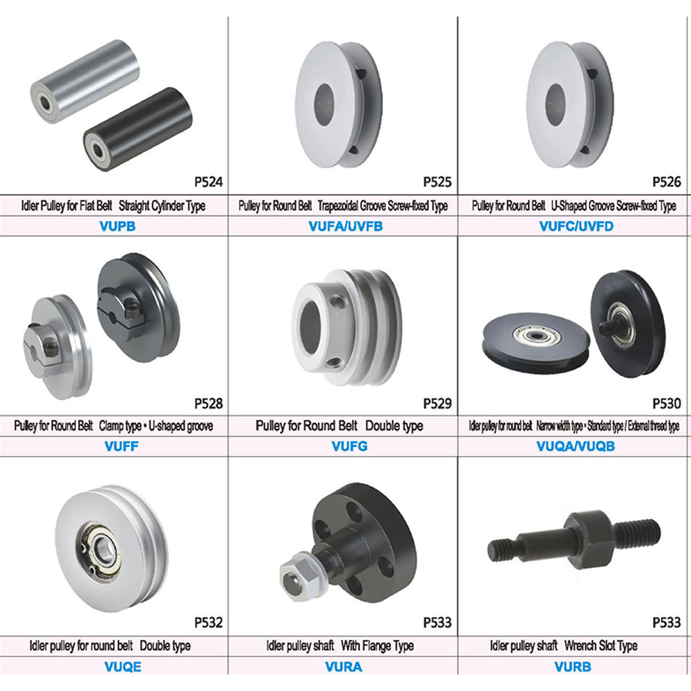 High Quality V-Belt Round Belt Idler Pulleys CNC Machined in Stainless Steel