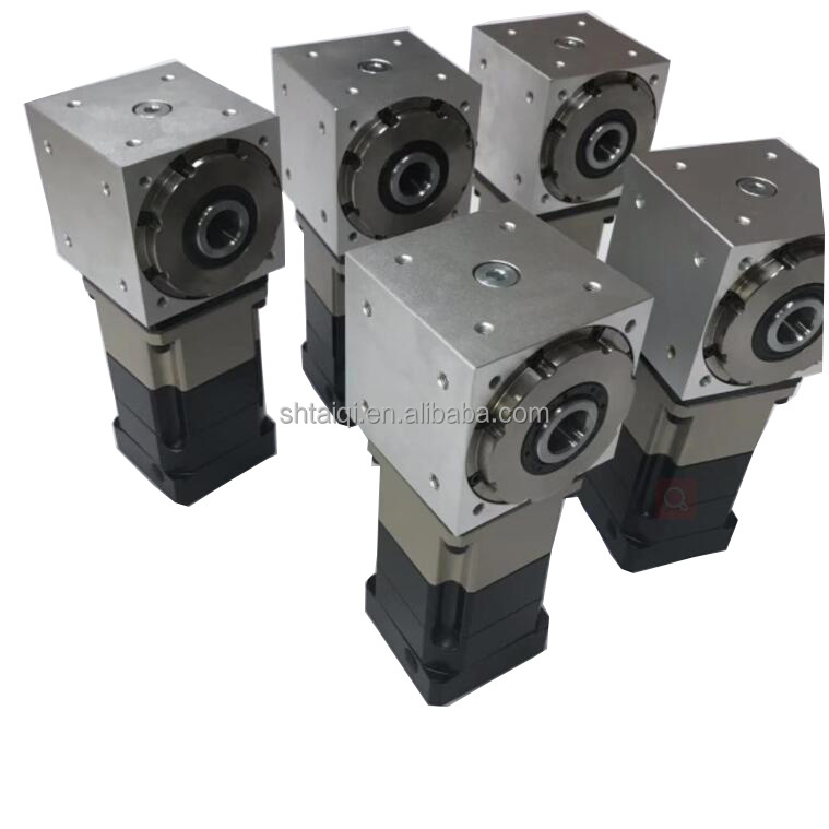 TQG Right Angle 10:1 Gearbox 90 Degree Spiral Bevel Speed Reducers Compact Flange Mounted for Machine Tools Model
