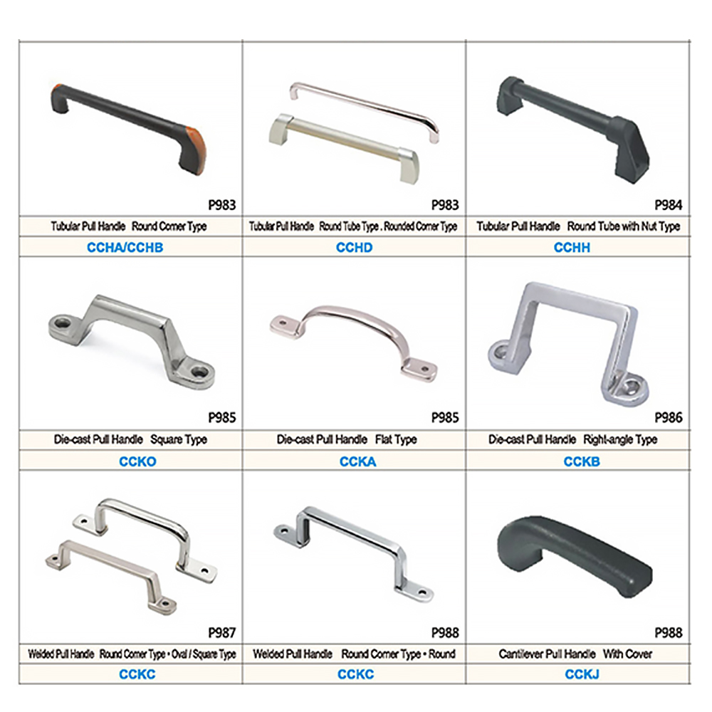 Stainless Steel Pull Handle with Gear Core Components