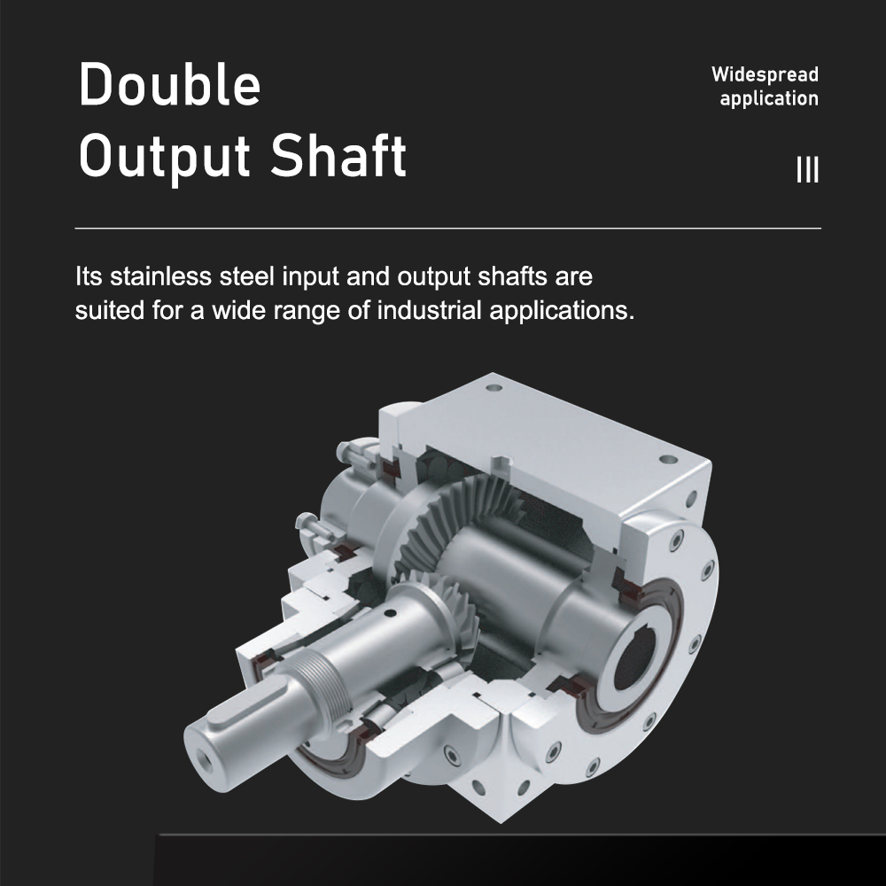 Planetary Double Output Shaft High-Torque Low Noise Gearbox with 1~500 Ratio for CNC Machinery