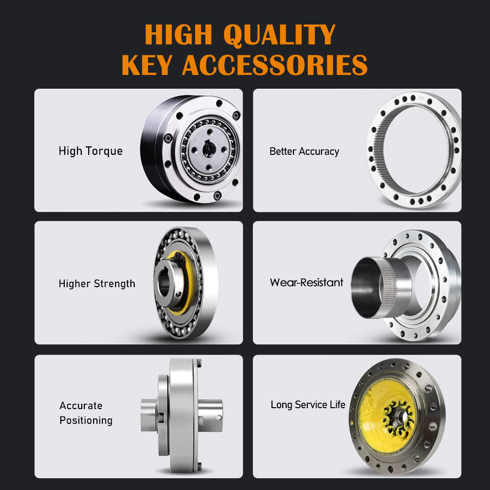 Harmonic Drive Reducer SHG-25-50-2UH Transmission Gear Speed Reducer Compact Structure Small Size Harmonic Gearbox ODM 1 10:1