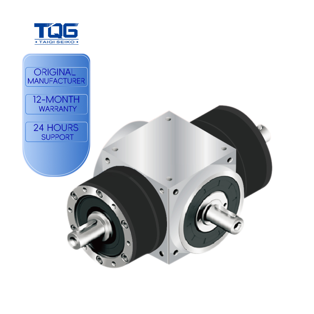 TQG Planetary Helical Double Output Shaft Right Angle Gearbox High-Torque Stainless Steel Low Noise High Torque Density 1~500