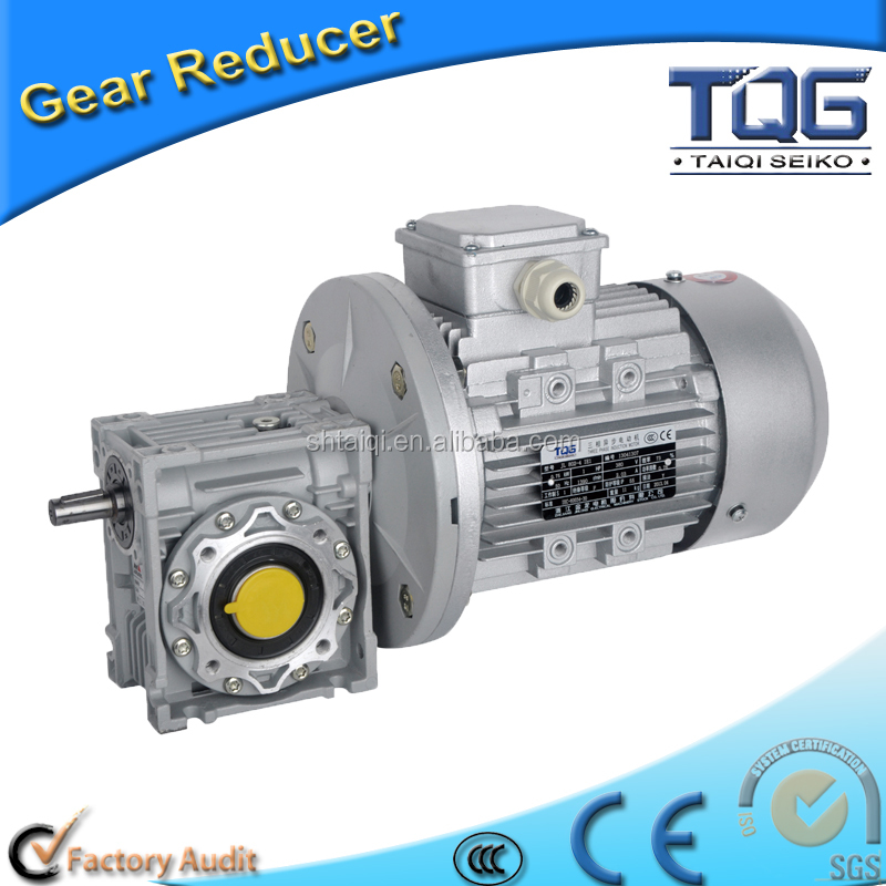 Stable Transmission Ratio 1:7.5-1:50 90W TQG Worm Speed Gear Reducer Steel/Cast Iron 20CrMnTiH Gear 1 HP Any Direction Output