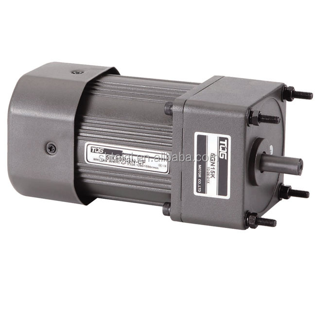 0.1hp Three-Phase Permanent Magnet 24V DC Spur Gear Motor with Worm Gearbox Brake