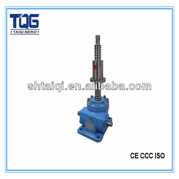JWM Series Worm Gear Electric Screw Jack with Bevel Gear Steel/Cast Iron 4-50:1 Ratio ISO9001 Certified